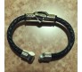 Superman Inspired Leather Bracelet Cosplay Fan Fashion Jewellery Accessory for Boys and Men