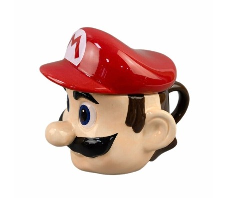 Mario Super Brothers 3D Face Game Cartoon Ceramic 3D Sculpted Coffee Mug For Birthday Gift for Kids and Adults