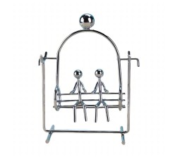 Couple Balancing Pendulum Durable Metal Innovative Science Stress Physics Metal Toy Relief Toy for Home Decor Showpiece Office Desktop Gift Decoration