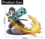 Anime Demon Slayer Tanjiro Kamado with Sword Action Figure Height 16.5 cm Limited Edition Toy Multicolor