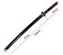 Demon Slayer Cosplay 104 cm Tanjiro Kamado Wooden Round Nichirin Life Size Replica Katana Perfect for Anime Gift Merchandise Collectibles