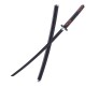 Demon Slayer Cosplay 104 cm Tanjiro Kamado Wooden Round Nichirin Life Size Replica Katana Perfect for Anime Gift Merchandise Collectibles