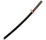 Demon Slayer Cosplay 104 cm Tanjiro Kamado Wooden Sword Flame Nichirin Life Size Replica Katana Perfect for Anime Gift Merchandise Collectibles