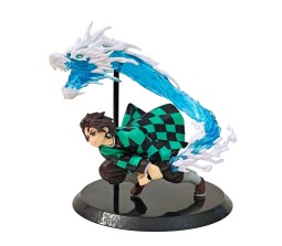 Anime Demon Slayer Tanjiro Kamado 17cm Water Dragon Sword Action Figure Gift Merchandise Collectible for Fans Multicolor D2