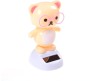 Lucky Teddy Bear Bobble Head Solar for Car Dashboard Action Figure Toys Collectible Bobblehead Showpiece For Office Desk Table Top Toy For Kids and Adults Multicolor