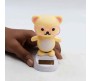 Lucky Teddy Bear Bobble Head Solar for Car Dashboard Action Figure Toys Collectible Bobblehead Showpiece For Office Desk Table Top Toy For Kids and Adults Multicolor