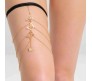 Gold Butterfly Leg Chain Jewelry for Women Thigh Chain Boho Sexy Body Chain Garters Accessories for Women and Girls