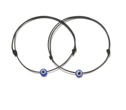 Handmade Black Thread Evil Eye Nazar Dhaga Anklet Combo Set of 2 Pieces Adjustable Nazariya Anklets Nazar Battu Devil Protection Original for Women Girls