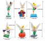 Set of 6 Tinker Bell Action Figure Set 9cm to 12.5cm Or Cake Topper Decoration Merchandise Showpiece of Fairy Princess to Keep in Office Desk Table Gift Multicolor