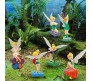Set of 6 Tinker Bell Action Figure Set 9cm to 12.5cm Or Cake Topper Decoration Merchandise Showpiece of Fairy Princess to Keep in Office Desk Table Gift Multicolor