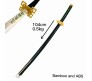 Demon Slayer Cosplay 104 cm Muichiro Tokito Wooden Sword Nichirin Life Size Replica Katana Perfect for Anime Gift Merchandise Collectibles