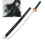 Demon Slayer Cosplay 104 cm Muichiro Tokito Wooden Sword Nichirin Life Size Replica Katana Perfect for Anime Gift Merchandise Collectibles