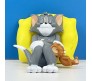 Set of 8 Tom and Jerry Action Figure 7-9 cm Or Cake Topper Decoration Merchandise Showpiece to Keep in Office Desk Table Gift Multicolor