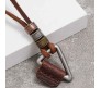Boho Mens Necklace - Triangle Pendant with Adjustable Leather Cord, Stylish Men's Jewelry Accessory