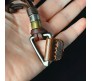 Boho Mens Necklace - Triangle Pendant with Adjustable Leather Cord, Stylish Men's Jewelry Accessory