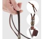 Boho Mens Necklace - Triangle Pendant with Adjustable Leather Cord, Stylish Men's Jewelry Accessory