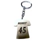 Rohit Cricket Jersey Face Signature Cricketer Sports Metal Keychain Key Chain for Car Bikes Key Ring Multicolor