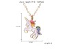 Unicorn Pendant Necklace with Gold Chain - Exquisite Unicorn Jewelry for Girls