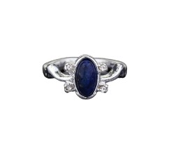 1 Pc The Rings Elena Gilbert Daylight Ring Vintage Vampire Diaries Crystal With Blue Lapis Fashion TVD Series Jewelry Cosplay Ring 7