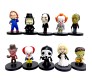 Horror Movie Action Figure Set of 10 Toy V for Vendetta Chucky Pennywise Jigsaw Freddy Krueger Tiffany Jason Voorhees Ghostface Leatherface for Boys and Men