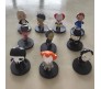 Horror Movie Action Figure Set of 10 Toy V for Vendetta Chucky Pennywise Jigsaw Freddy Krueger Tiffany Jason Voorhees Ghostface Leatherface for Boys and Men
