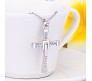 Vin diesel Fast and Furious Smart Cross Pendant Crystal With Stylish Silver Necklace for Men and Boys Silver