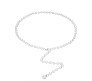 1 Layer Silver Waist Pearl Chain Belt Belly Jewellery Stylish Body Accessory Kamar Band for Navratri Dress Thin Hip Ornament for Girl and Women