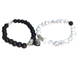 Adjustable Magnetic Couple Bracelet Set Hand with Heart Magnet For Love Lovers Gift Frendship Day Band Best Friends Couples GF BF Bracelets