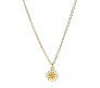 Fashion Daisy Pendant Necklace for Women and Girls, White Colour Flower Small Small Charm Pendant Gold Plated Chain Necklace S1
