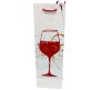 Pack of 4 Wine Bags, Fancy Bottle Carry Gift Paper Bag, Reusable Wine Tote Bags for Holiday, Wedding, Birthday, Dinner Party, Housewarming Gift 14 X 5 X 4 Inches Mixed D5