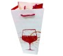 Pack of 4 Wine Bags, Fancy Bottle Carry Gift Paper Bag, Reusable Wine Tote Bags for Holiday, Wedding, Birthday, Dinner Party, Housewarming Gift 14 X 5 X 4 Inches Mixed D5