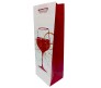 Pack of 4 Wine Bags, Fancy Bottle Carry Gift Paper Bag, Reusable Wine Tote Bags for Holiday, Wedding, Birthday, Dinner Party, Housewarming Gift 14 X 5 X 4 Inches Mixed D5