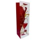 Pack of 4 Wine Bags, Fancy Bottle Carry Gift Paper Bag, Reusable Wine Tote Bags for Holiday, Wedding, Birthday, Dinner Party, Housewarming Gift 14 X 5 X 4 Inches Mixed D5
