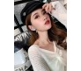 Dainty Angel Wing Dipper Ear Cuffs Crawler Climber Studs Earrings for Women Girls Silver Plated Cubic Zircoina Teardrop Tassel Chain Drop Dangle
