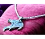 Animal Wolf Face Witcher Tough Pendant Stainless Steel with Long 24inch Round Box Chain Accessories for Men & Women