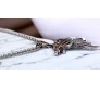 Animal Wolf Face Witcher Tough Pendant Stainless Steel with Long 24inch Round Box Chain Accessories for Men & Women