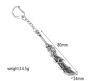 Game World Of Warcraft Sword Metal Keychain Key Chain for Car Bike Men Women Key Ring