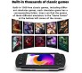 RVM Toys 4.3" inch X6 Video Game Console Handheld Gaming Players Pocket Consoles Double Rocker 8GB Memory Built in 1500 Games for Kids Black Boys Girls Men Women Children