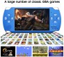 4.3" inch X6 Video Game Console Handheld Gaming Players Pocket Consoles Double Rocker 8GB Memory Built in 1500 Games for Kids Blue Boys Girls Men Women Children
