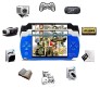 4.3" inch X6 Video Game Console Handheld Gaming Players Pocket Consoles Double Rocker 8GB Memory Built in 1500 Games for Kids Blue Boys Girls Men Women Children