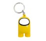 Among Us Action Figure Plastic Rubber Keychain Key Chain for Car Bikes Key Ring Yellow