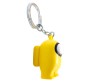 Among Us Action Figure Plastic Rubber Keychain Key Chain for Car Bikes Key Ring Yellow