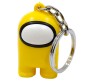 Among Us Action Figure Plastic Rubber Keychain Key Chain for Car Bikes Key Ring Yellow