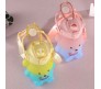 Plastic Teddy Bear Water Bottle for Kids, Push Button Water Bottle with Straw, Sipper Bottle for Kids with Adjustable Strap and Stickers 1400ml, Yellow Blue, 3+Years (Pack of 1)