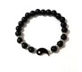 2 Pcs Handmade Yin Yang Bracelet Set Adjustable Natural Stone Bead for Best Friend Tai Chi Couple Bracelet