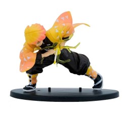 Demon Slayer Zenitsu Action Figure 16 cm Collectible for Office Desk & Study Table, Car Dashboard, Decoration and Cake Topper Toys for Fans D2