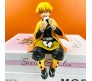 Demon Slayer Zenitsu Agatsuma Sitting Eating Action Figure Height 14 cm for Car Dashboard, Decoration, Cake, Office Desk & Study Table Toy Multicolor