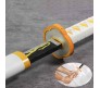 Demon Slayer Cosplay 104 cm Zenitsu Agatsuma Wooden Sword Nichirin Life Size Replica Katana Perfect for Anime Gift Merchandise Collectibles