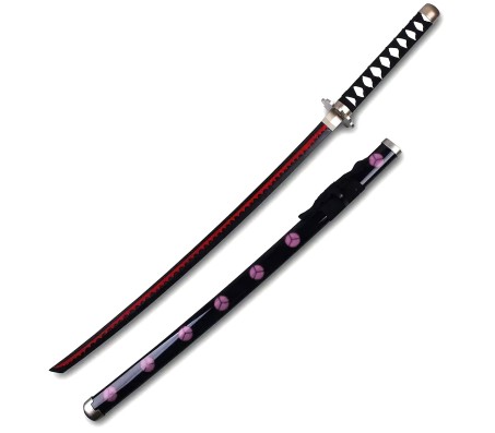 Anime One Piece Cosplay 104 cm Zoro Wooden Sword Shusui Life Size Replica Katana Perfect for Gift Merchandise Collectibles