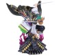 Anime One Piece Roronoa Zoro Action Figure [18 cm] On Roof for Home Decor, Office Desk and Study Table Toy Multicolor